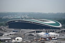 Russian World Cup football stadium turns into swimming pool!