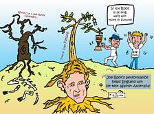 Comic: Strong Joe Root giving England the fruits of victory!