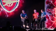 Arsenal legends Ray Parlour and Sol Campbell at first ever public screening of the Invincibles documentary in Asia by PUMA
