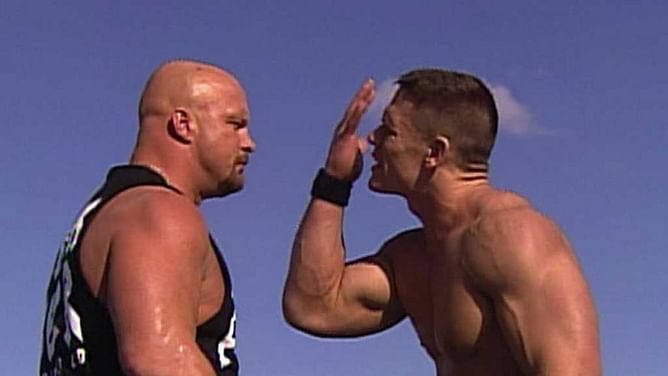 John Cena wants match with Steve Austin, Trainwreck reviews, Cena on LIVE! photos