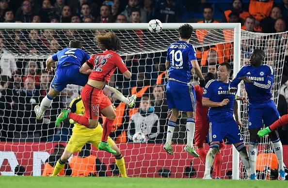 David Luiz Chelsea header