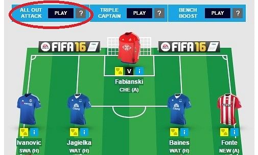 FPL Fantasy Premier League All Out Attack Chip