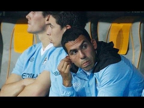 Carlos Tevez Roberto Mancini Manchester City