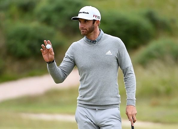The Open: Dustin Johnson leads after Day 1