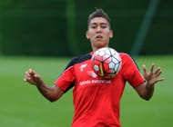 Roberto Firmino Liverpool Training Midfield