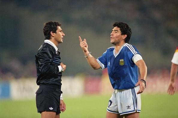 1990 World Cup final West germany Argentina Diego Maradona