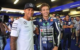 Valentino Rossi offers Lewis Hamilton a test ride
