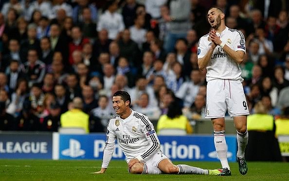 Karim Benzema and Cristiano Ronaldo injured in training, Benitez rules out striker's exit