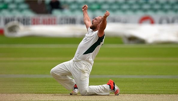 Worcestershire's Joe Leach takes hat-trick with first three balls of match