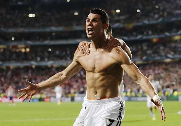 Cristiano Ronaldo shirtless at every World Cup stadium — in one GIF 