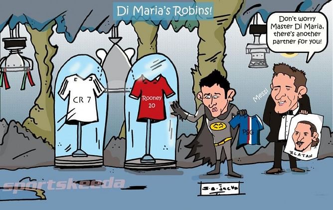 Comic: Zlatan Ibrahimovic could be Angel Di Maria's sidekick at PSG