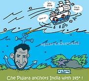 Cheteshwar Pujara anchors Team India innings