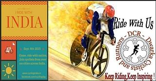 Nationwide cycling event, "I ride with India", to flag off on 6th September