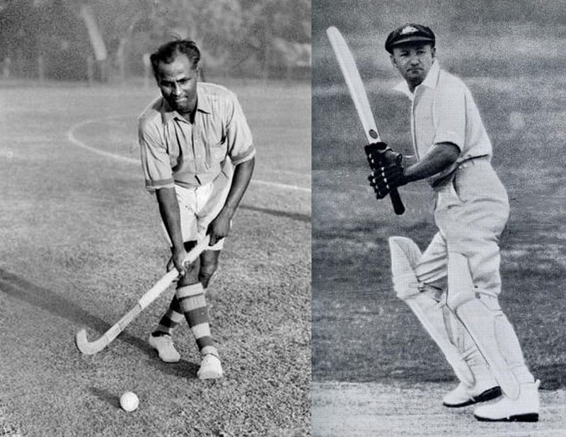 Dhyan Chand and Sir Don Bradman