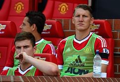 Ryan Giggs catches fan stealing Bastian Schweinsteiger's water bottle from players' dugout