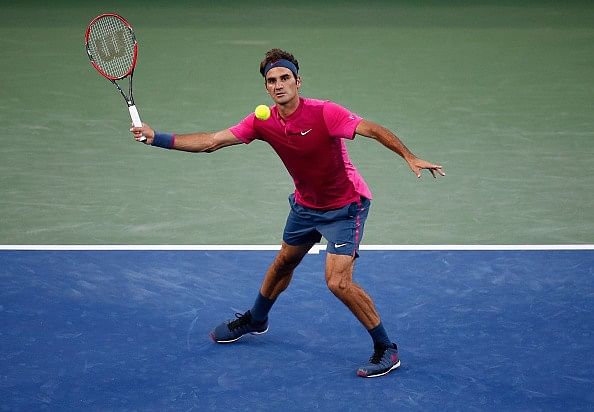 Roger Federer talks about half volley returns in Cincinnati Masters
