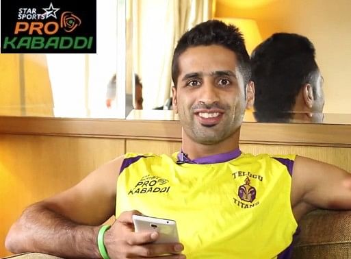 Hadi Oshtorak Telugu Titans pro kabaddi Iran