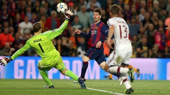 Lionel Messi and Marc-Andre ter Stegen win UEFA's Best Goal and Best Save awards for 2014/15