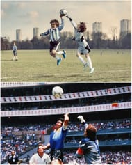 Diego Maradona Hand of God recreated