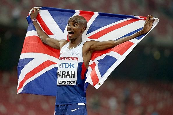 Mo Farah wins gold in the 10000m at the IAAF World Championships