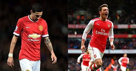 The contrasting fortunes of Angel di Maria and Mesut Ozil in England