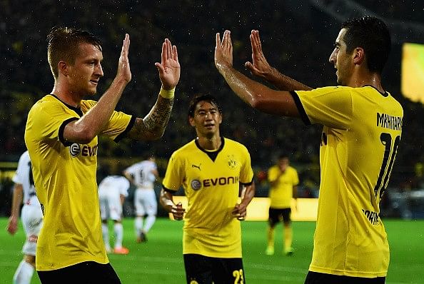 Reus Mkhitaryan Kagawa Dortmund