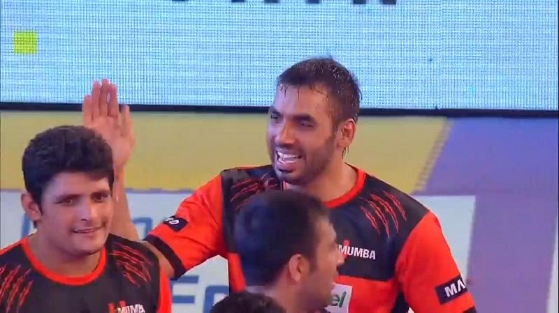 Pro Kabaddi: U Mumba make it 8 wins in a row by beating Dabang Delhi 29-25