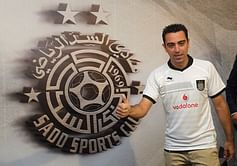 Video: Xavi scores goal from beautiful free kick on Al Sadd debut