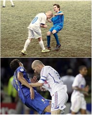 zinedine Zidane headbutt 2010 world cup materazzi