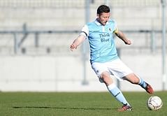 Video: Defender scores the funniest own goal after mix-up with goalkeeper
