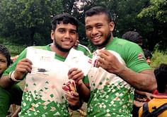 Loverpreet Singh and Debyendu Das looking to improve children's lives through rugby