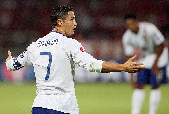 Video: Cristiano Ronaldo's brilliant response to 'Messi' chants from Albania fans