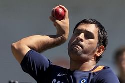 ODI captain MS Dhoni bowls to Test captain Virat Kohli in nets