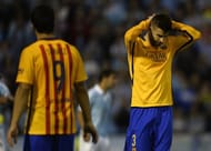 Gerard Pique Celta Vigo 4-1 Barcelona