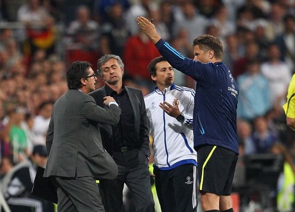 Jose Mourinho sent to the stands