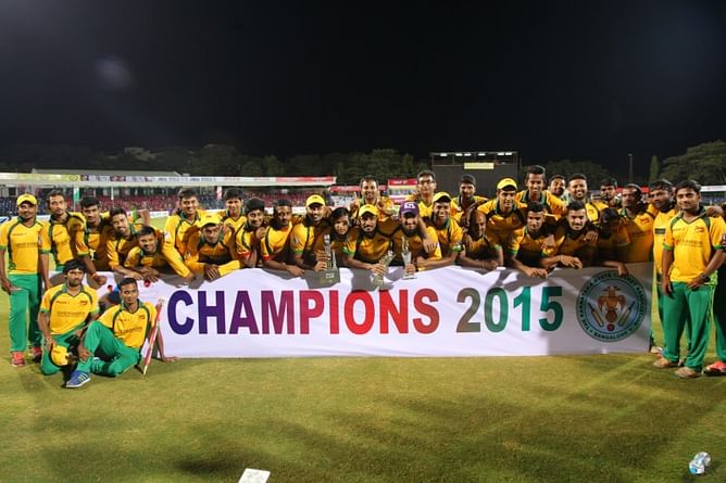 Bijapur Bulls are the champions of Karbonn KPL 2015