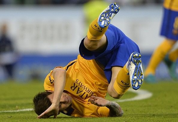 Messi falls Celta Vigo