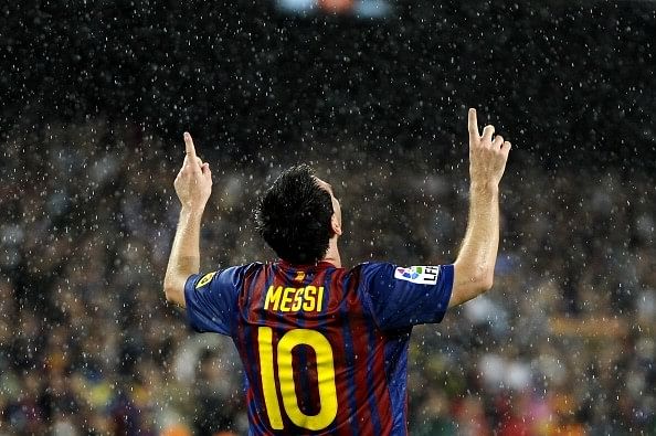 Messi hat-trick Barcelona Atletico Madrid