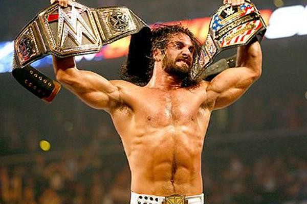 Image result for seth rollins double champion