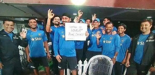 VVS Laxman's vibrant blue shirt & the Indian cricket team's 'very very special' message