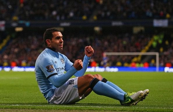 Carlos Tevez scored 73 goals in 148 appearances for City in his 4-year spell