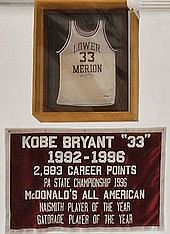 Kobe Bryant played for Lower Merion High School.