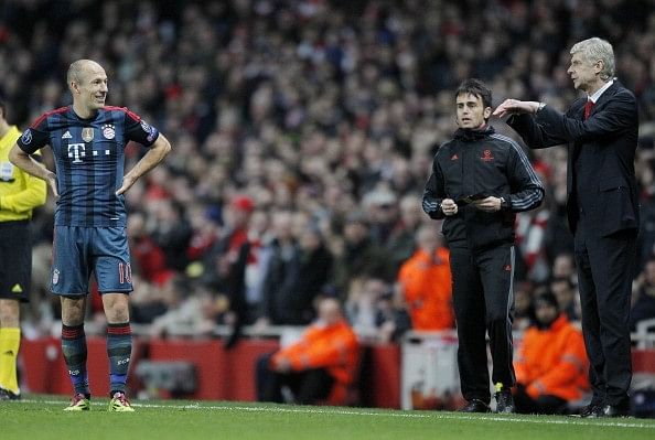Arjen Robben labels Arsene Wenger as one of the best coaches around