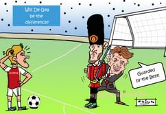 Comic: Will David De Gea be the difference when Arsenal take on Manchester United?