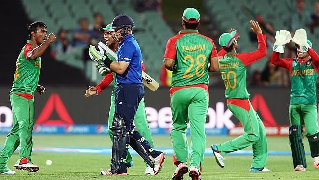 England were embarrassingly ousted from the 2015 ICC World Cup after losing to Bangladesh