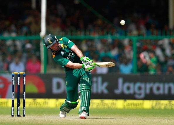 AB de Villiers - First batsman to hit 50 sixes in ODIs and 60 sixes in International cricket in a calendar year