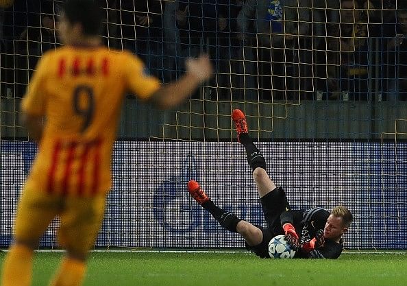 Andre Ter Stegen clean sheet Barcelona BATE