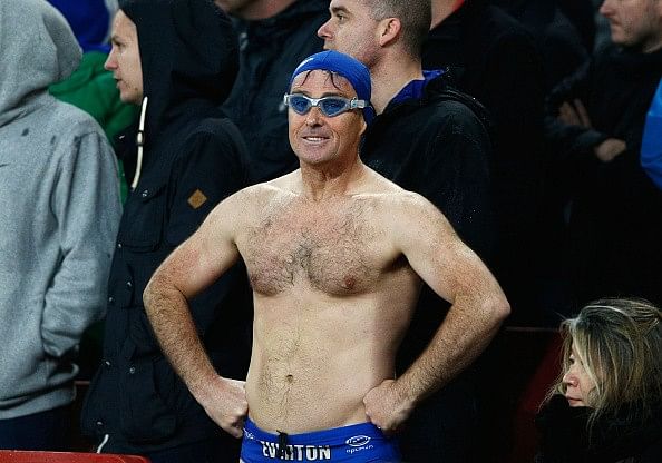 Arsenal Everton Fan swimming