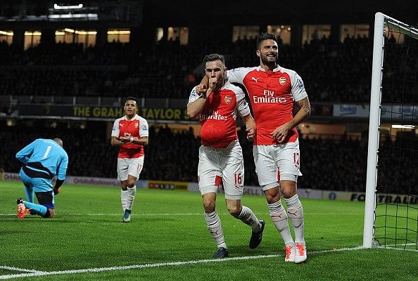 Arsenal Ramsey goal Watford