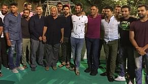 Cheteshwar Pujara hosts dinner party for Team India at his residence in Rajkot